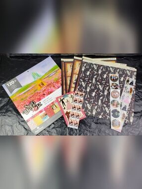Paper House Wizard of Oz and 8 Magic of Oz Scrapbook Sheets and Stickers Lot NOS
